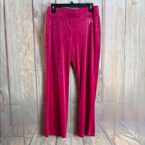 💵Juicy Couture Hot Pink Velour Lounge Pant Size Large